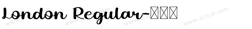 London Regular字体转换